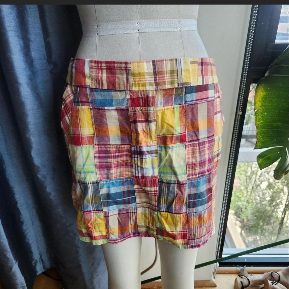 J. Crew Multicolor Patchwork Skirt - image 1